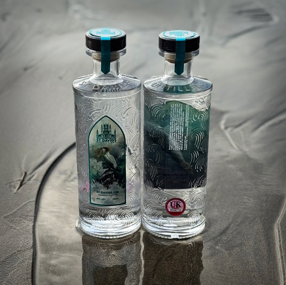 ST DAVIDS SEAWEED WELSH DRY GIN (QR CODE)