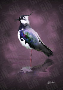 St Davids Gin:'The Lapwing' Mounted Print